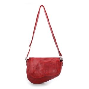 BED|STU Red Leather Crossbody Bag